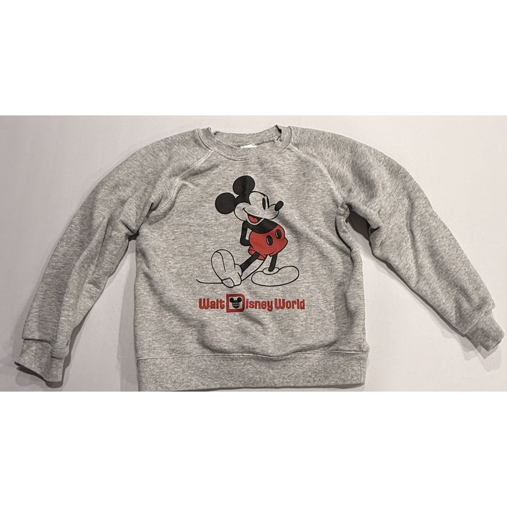 Walt Disney World Parks MICKEY MOUSE Classic Pullover Sweatshirt Kids 7/8 Youth